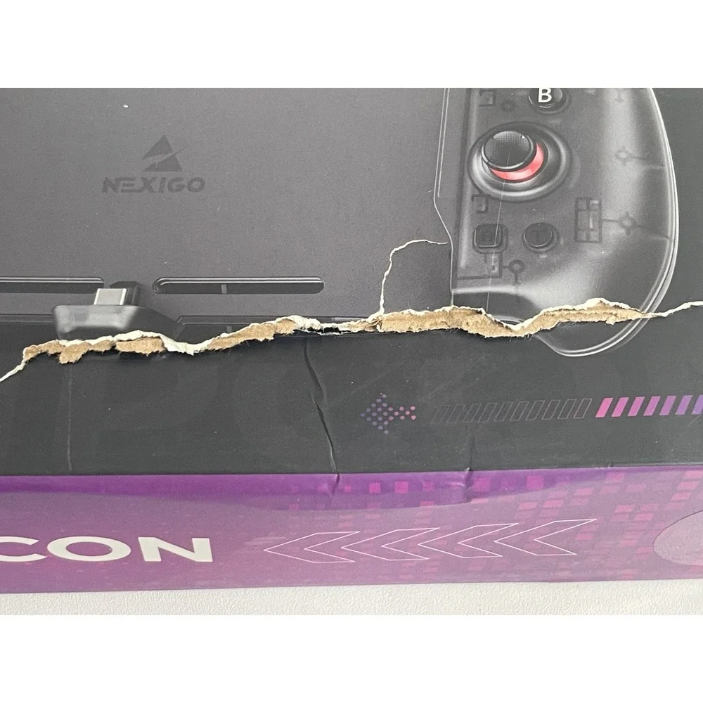 NexiGo GripCon Hall Effect Controller for Nintendo Switch OLED Black Handheld